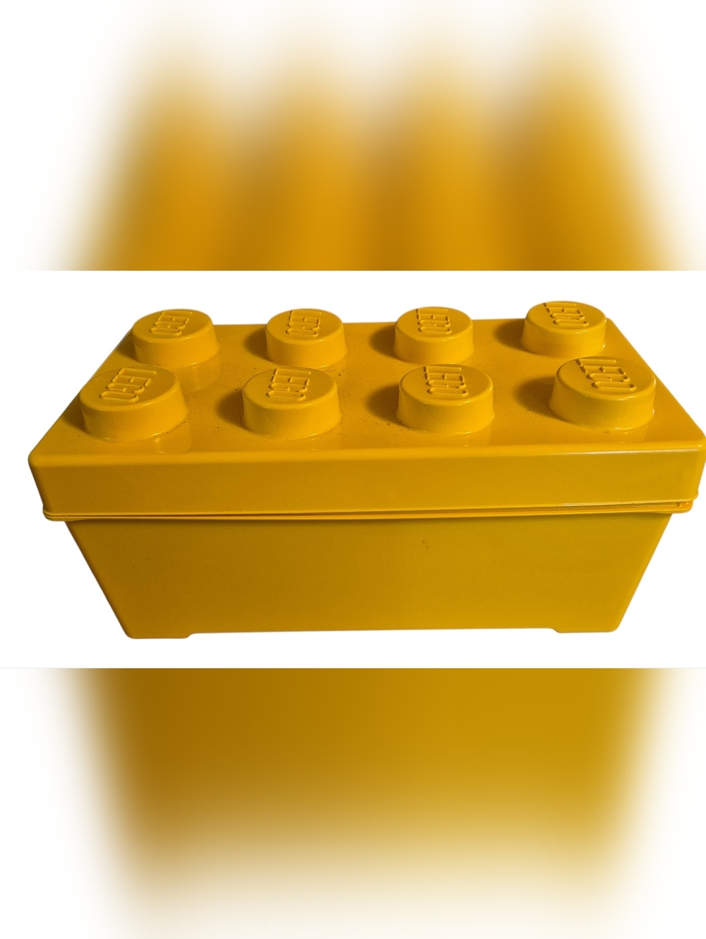 LEGO Yellow Storage Brick Box